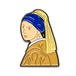Today Is Art Day ピンバッジ ソフト エナメル "Girl with Pearl Earring by Johannes Vermeer" AJ00616