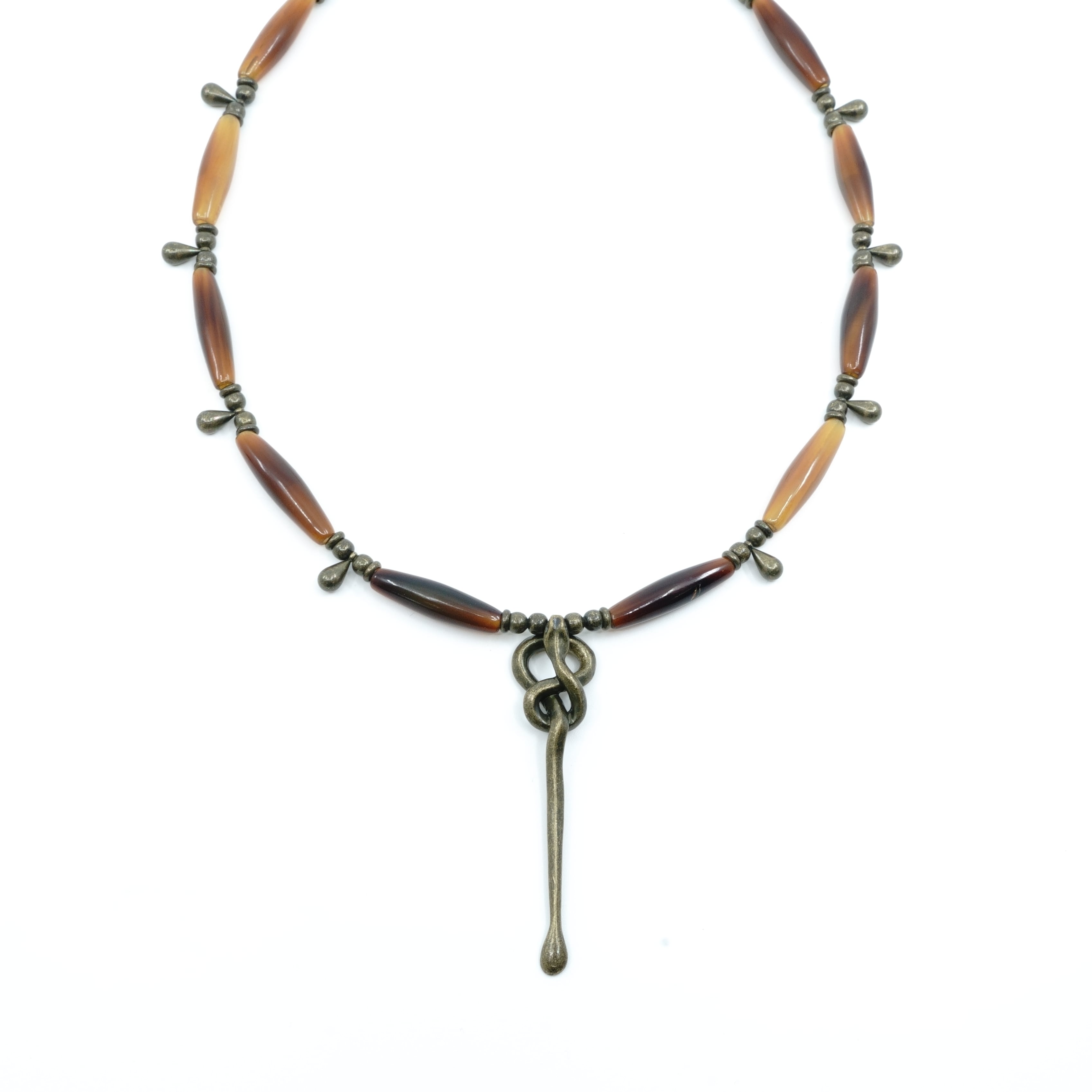 gunda × GARA アンシェントステルスネックレス　ブラウン 2024 2nd】gunda × GARA <ガンダ × ガラ >ANCIENT STEALTH NECKLACE