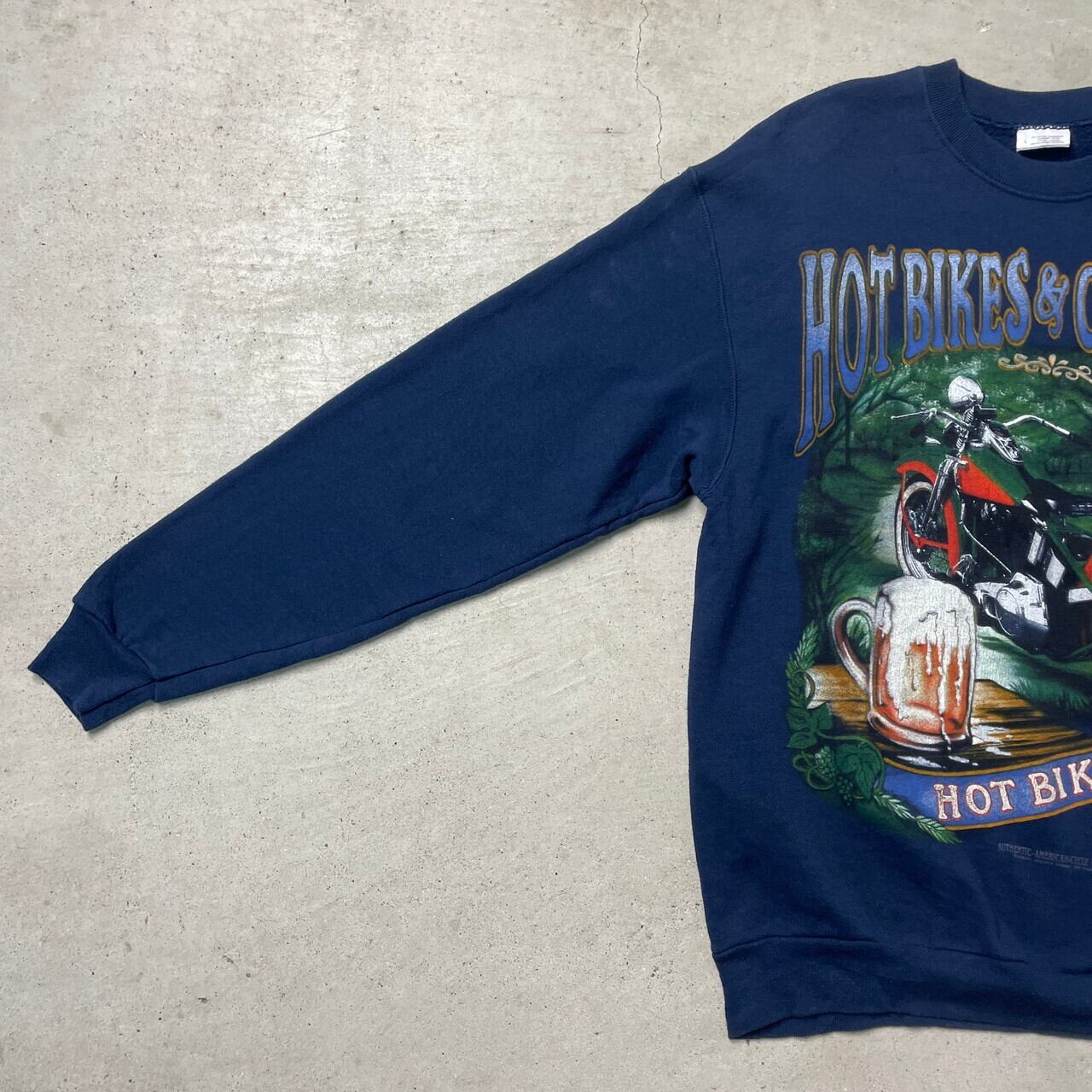 AUTHENTIC-AMERICAN-CYCLE LABEL モーターサイクル プリント