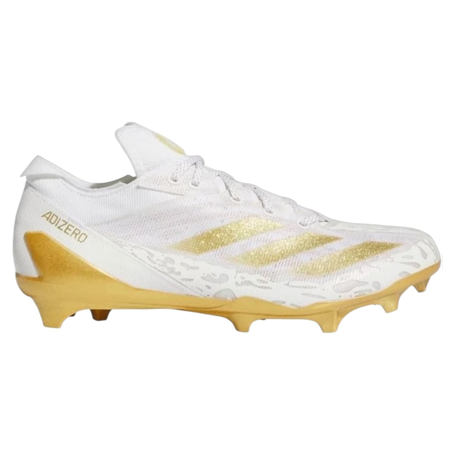 29.5cm】Adizero Electric ホワイト・ゴールド アメフト スパイク