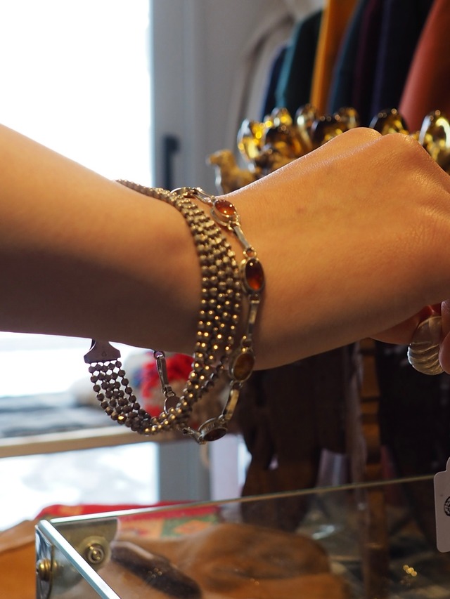 ITALY Vintage 925 Silver chain design bracelet