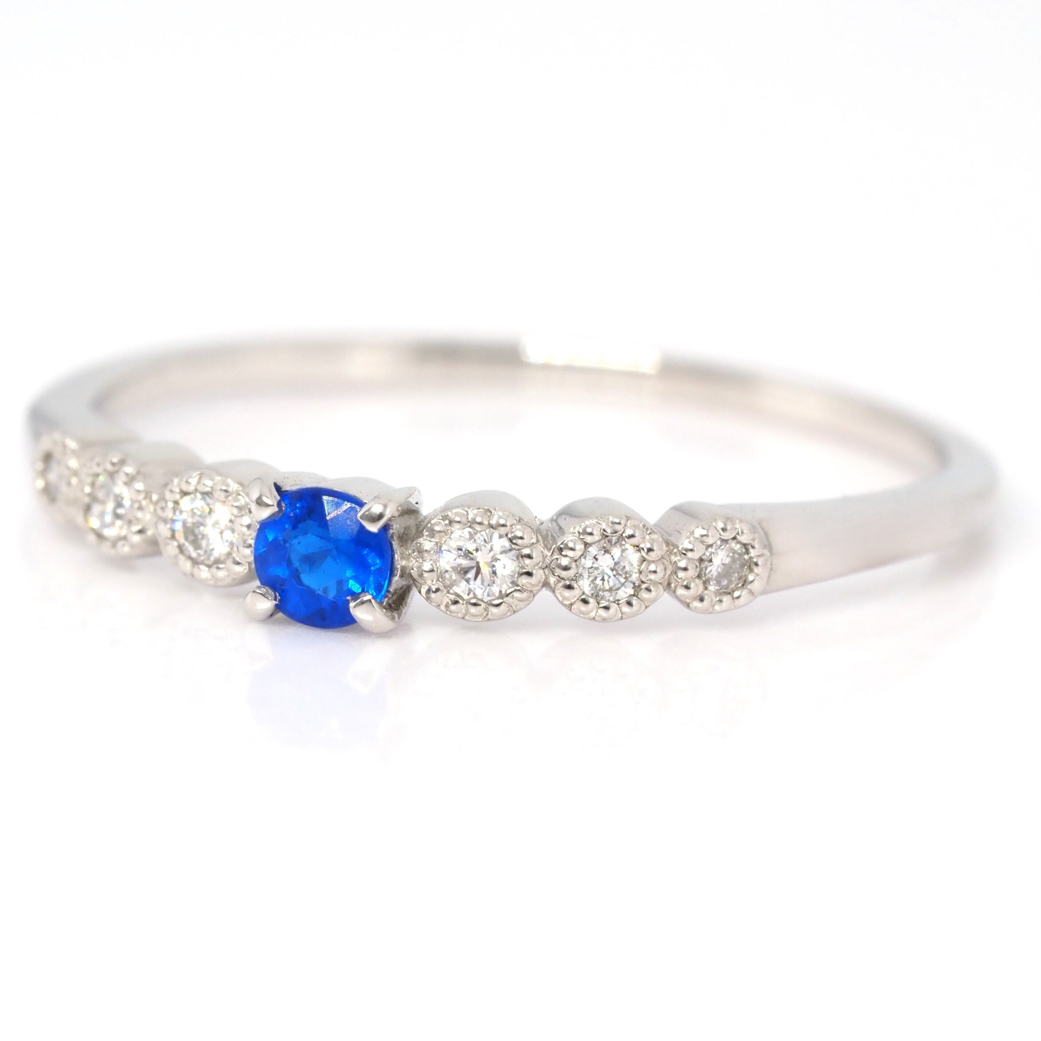 アウイナイト リング 0.07ct pt900 D0.06ct