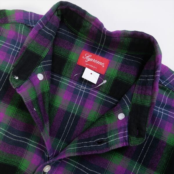 SizeL SUPREME シュプリーム SS Brushed Plaid Flannel Shirt