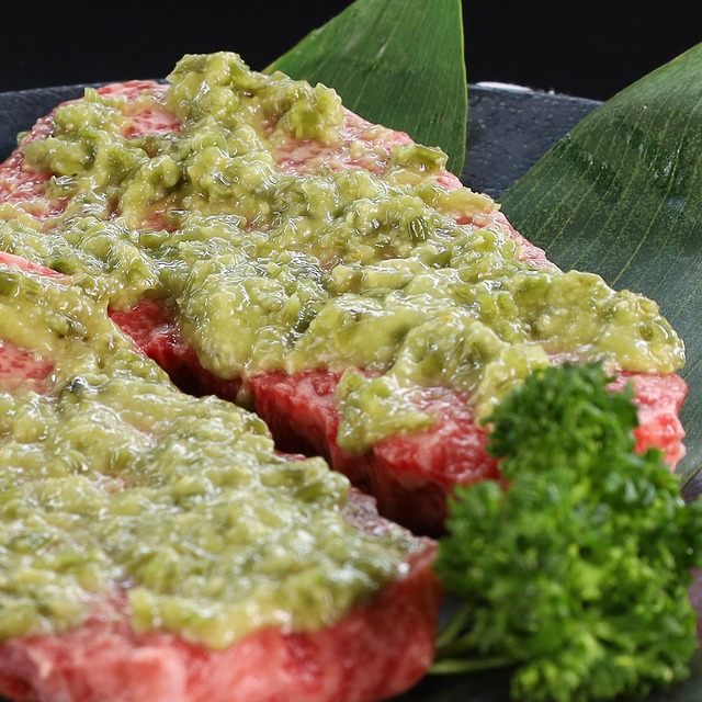 黒毛和牛 モモワサビ漬けステーキ　165g×2枚