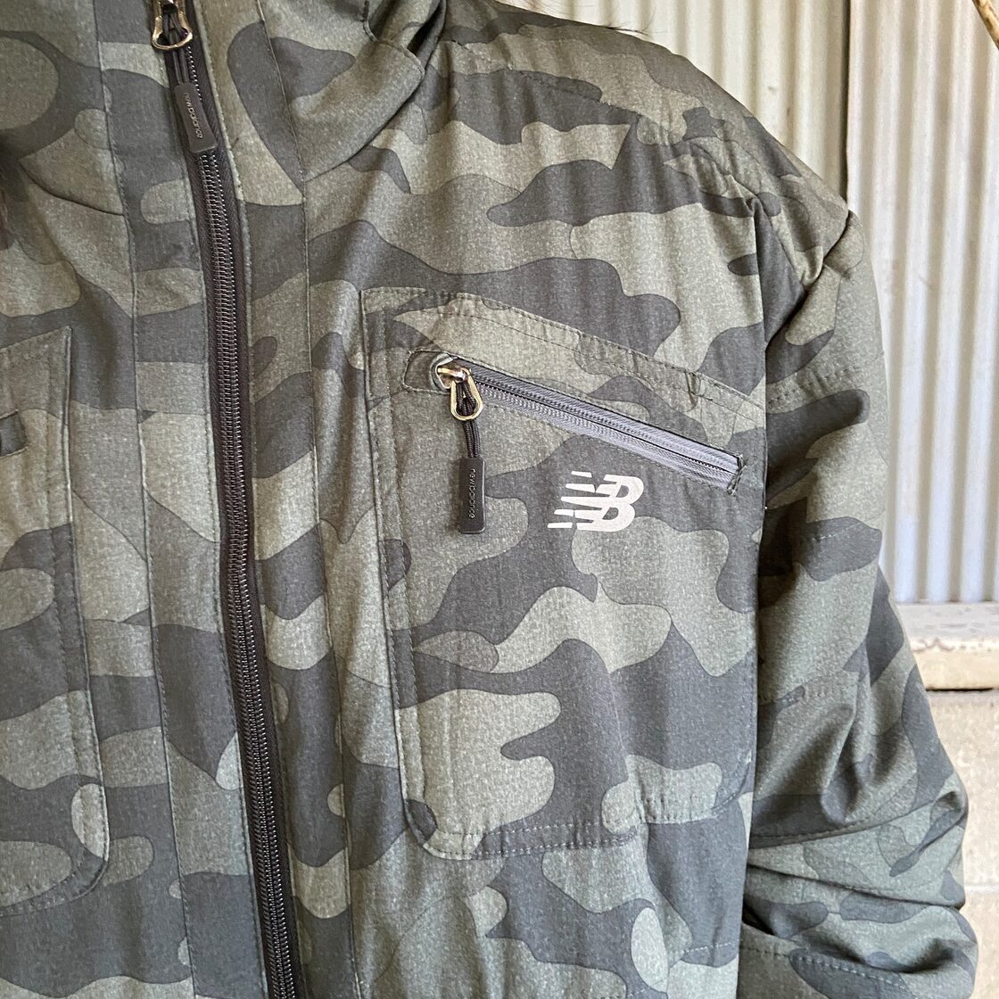 NEW BALANCE ニューバランス 迷彩 カモ柄 中綿ジャケット メンズL 古着 
