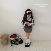 韓国子供服 / ninibello / Rosé Pleated Skirt  / スカート *XS~XXL*