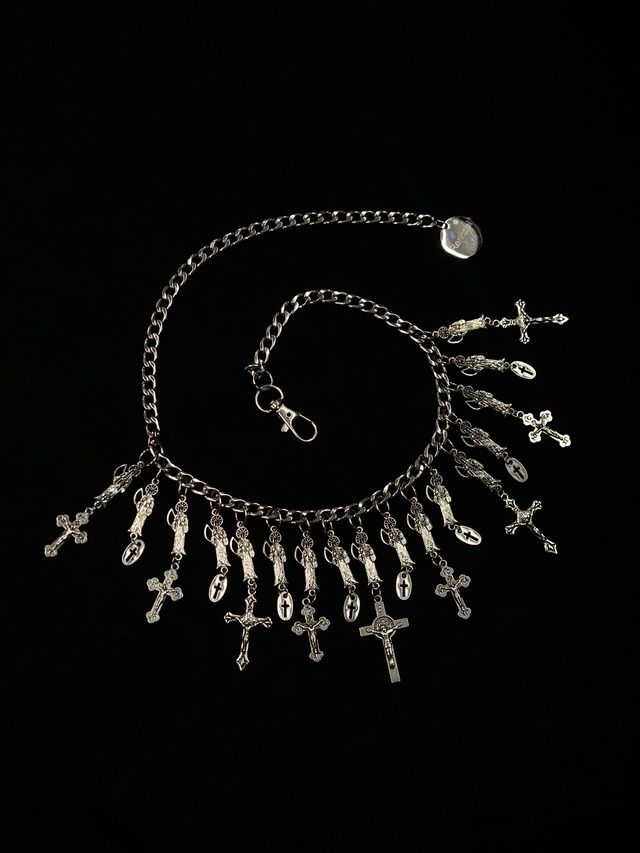 【RE RINBEL】Punk Cross Necklace 10030