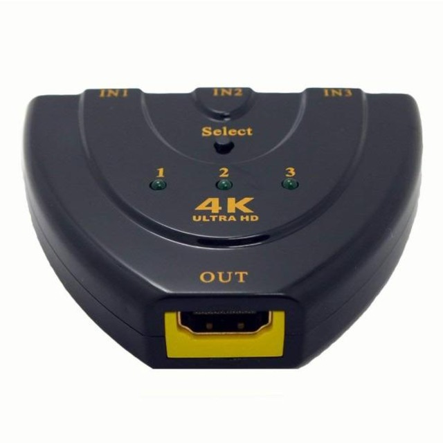 iFormosa 4K HDMI 切替器 HDMIセレクター 入力 3端子 出力 1端子 3HDMI to 1HDMI UHD
