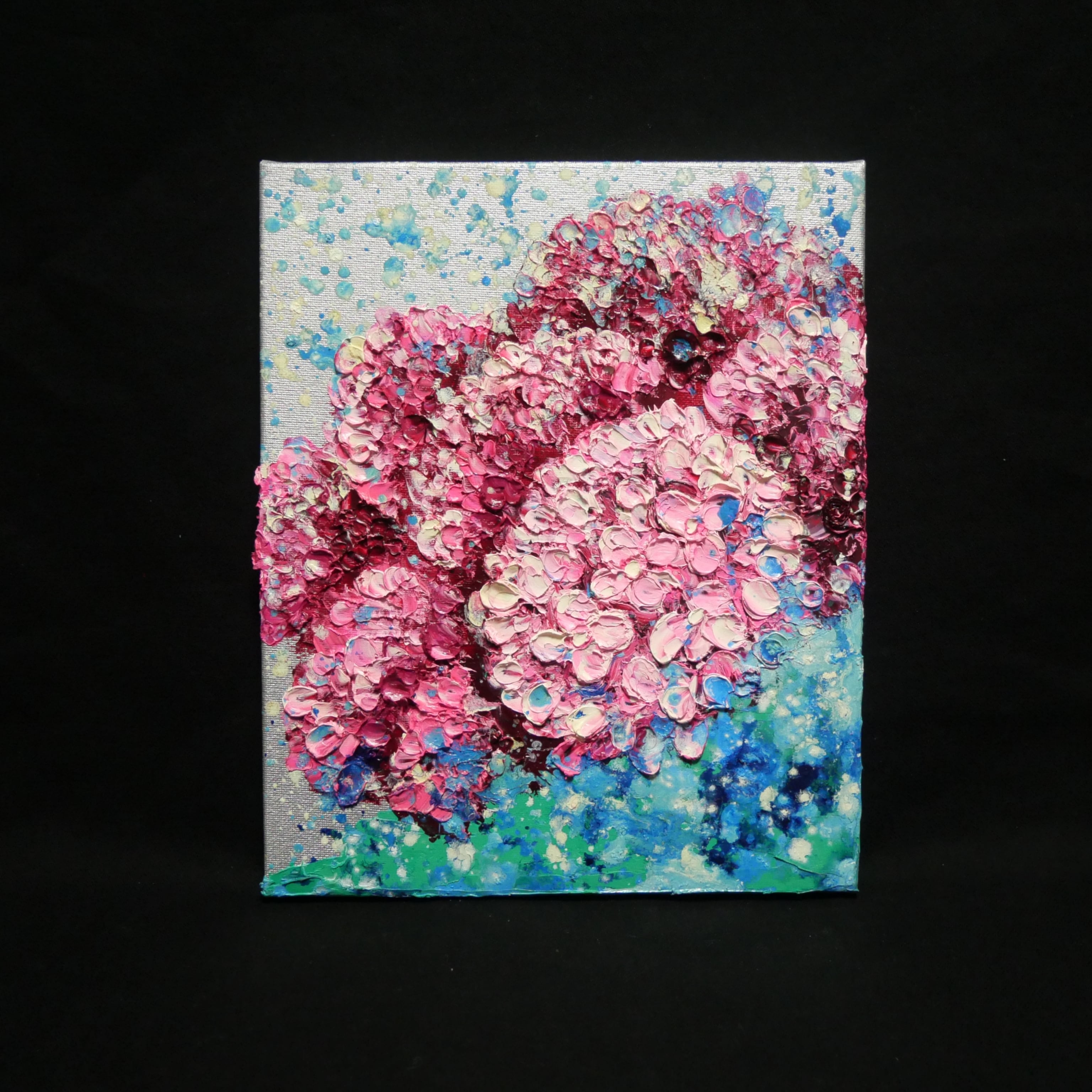 油絵 原画】紫陽花、雨上がりのプレリュード｜絵画 アートパネル