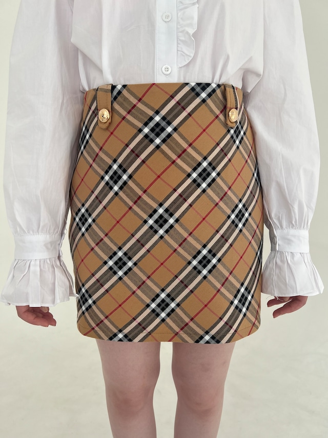 【GiGi viora】tartan check mini skirt