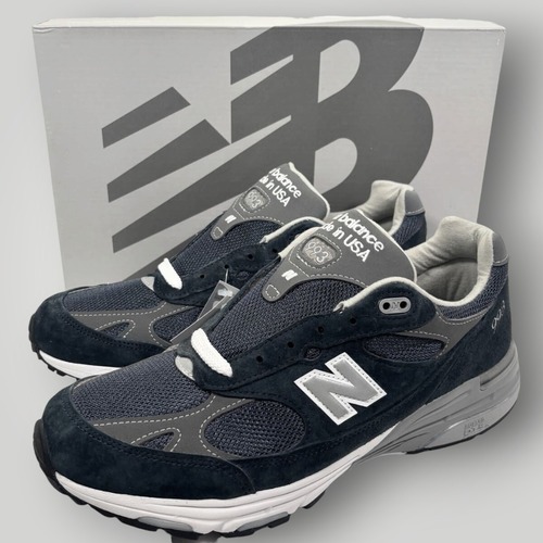 【新品未使用】USA製 New Balance ニューバランス 993 Navy 紺 メンズ 28.5cm スニーカー シューズ 靴 MR993NV アメリカ製 正規 希少 レア