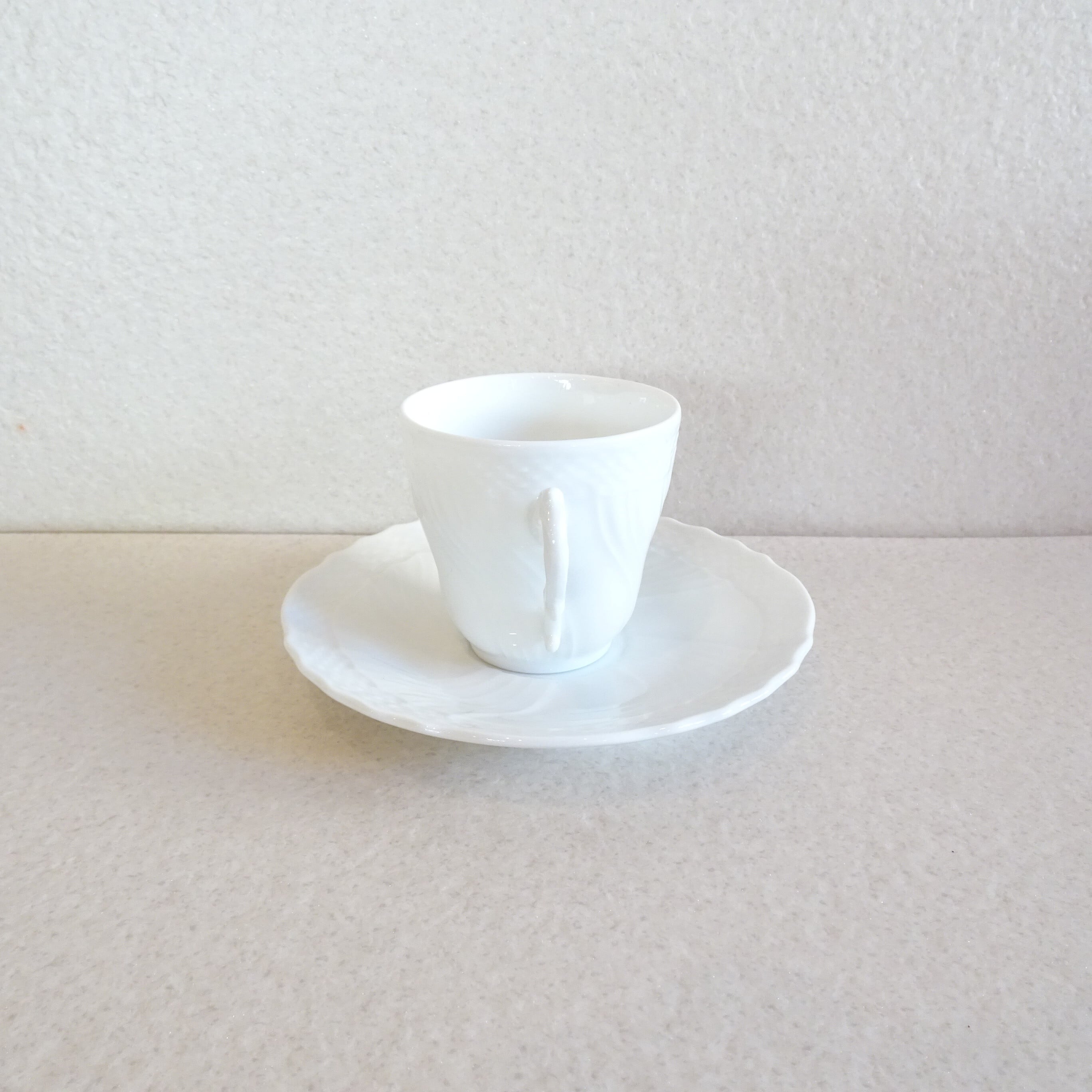 リチャード・ジノリ ベッキオホワイト デミタスカップ＆ソーサー