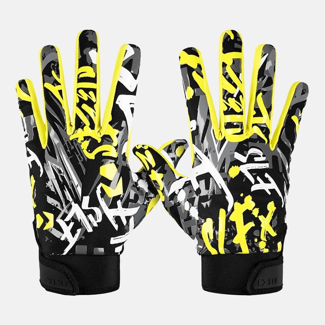 【XL】SLEEFS STICKY アメフト レシーバー グローブ SLEEFS STICKY YELLOW アメフト レシーバー グローブ | END ZONE
