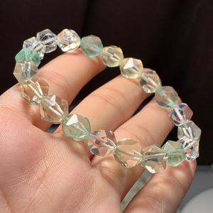 mixストーン・ダイヤモンドカット☆デザインブレスレット