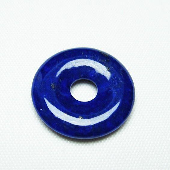 ラピスラズリ ピーディスク ドーナツ型 ルース 平安扣 一点物 メール便可 [M便 1/10] 112-6231