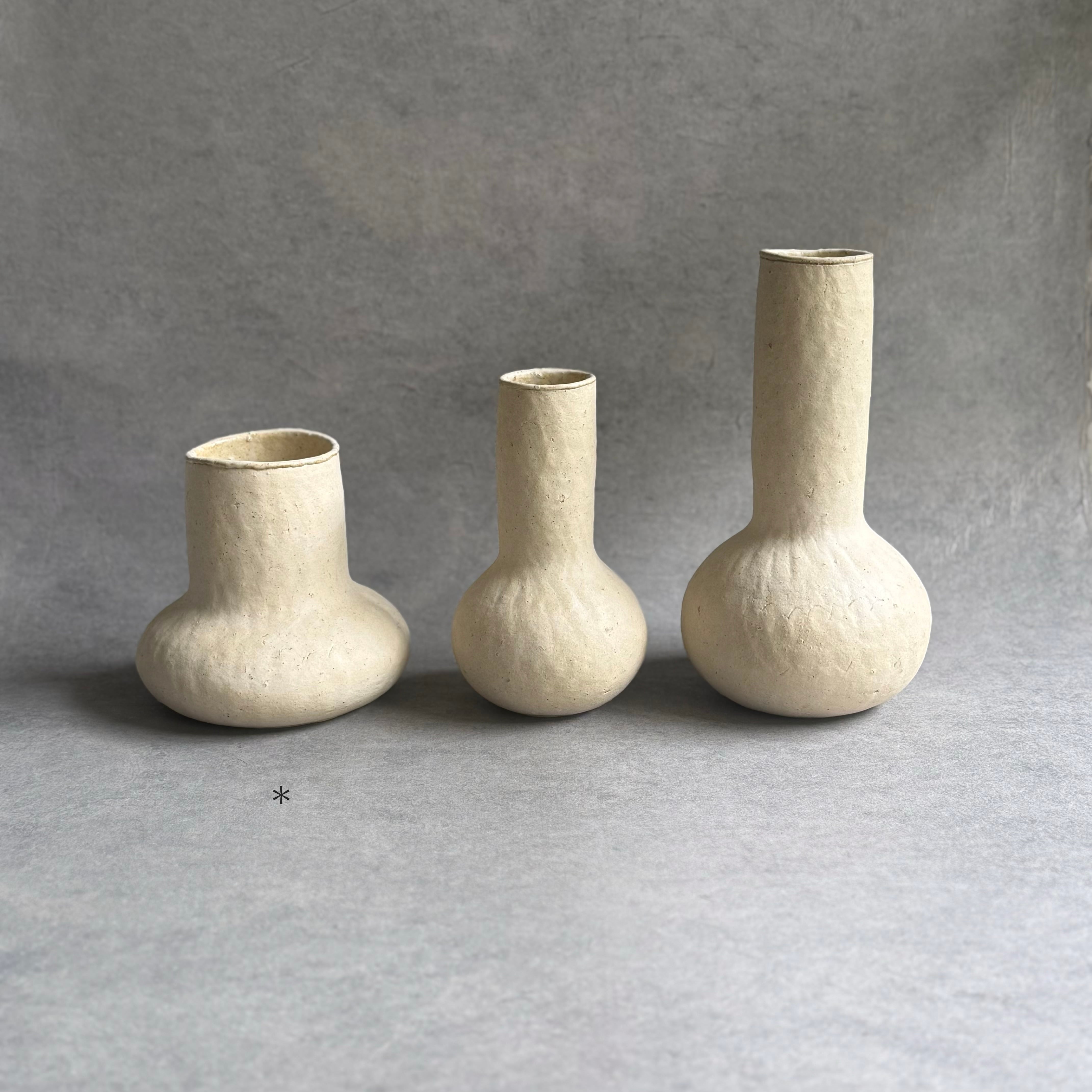高田かえ 白土花器 大 | gallery 一白