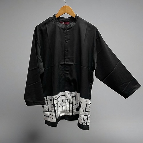 福字画メンズトップス ブラック