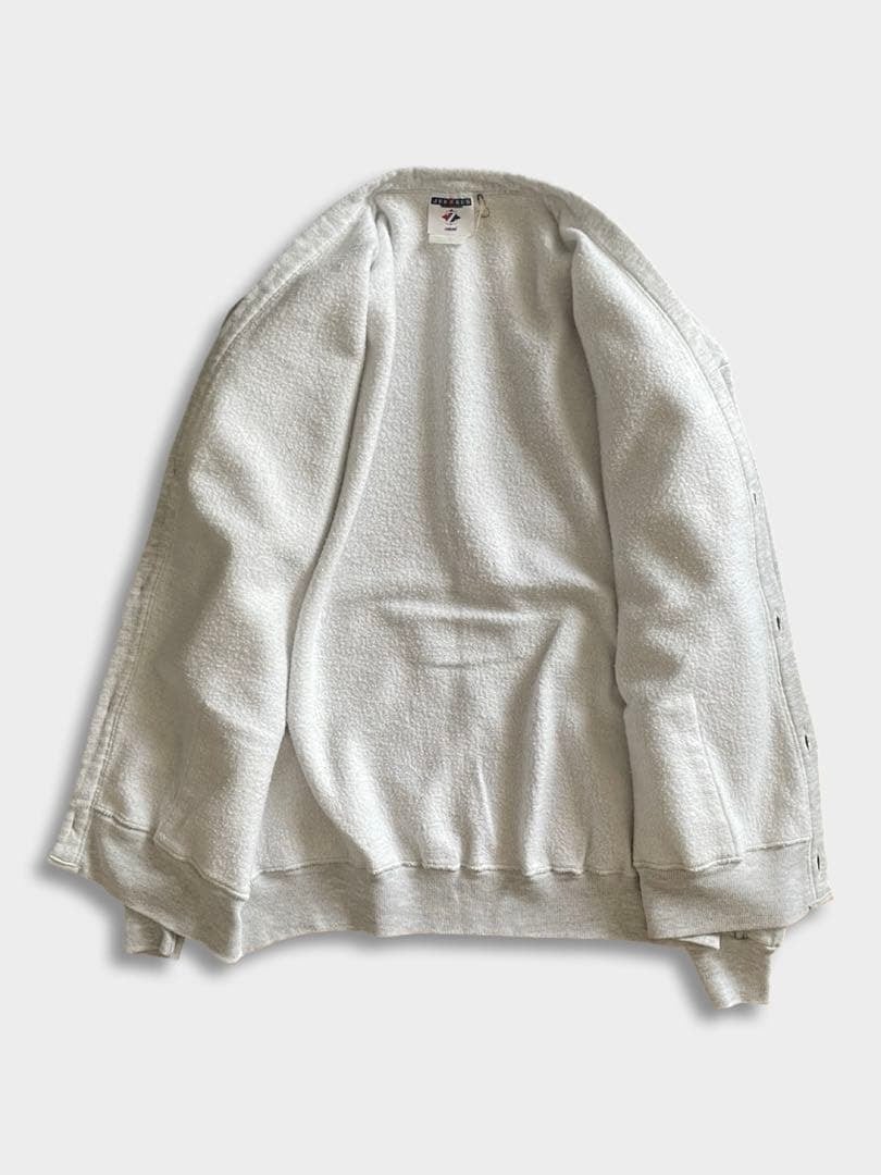90s JERZEES スウェット カーディガン アッシュグレー ワンサイズ 90s JERZEES スウェット カーディガン アッシュグレー ワンサイズ