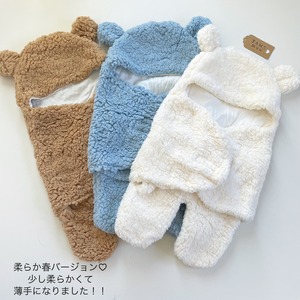 【即納】モコモコくまさんあったかおくるみ