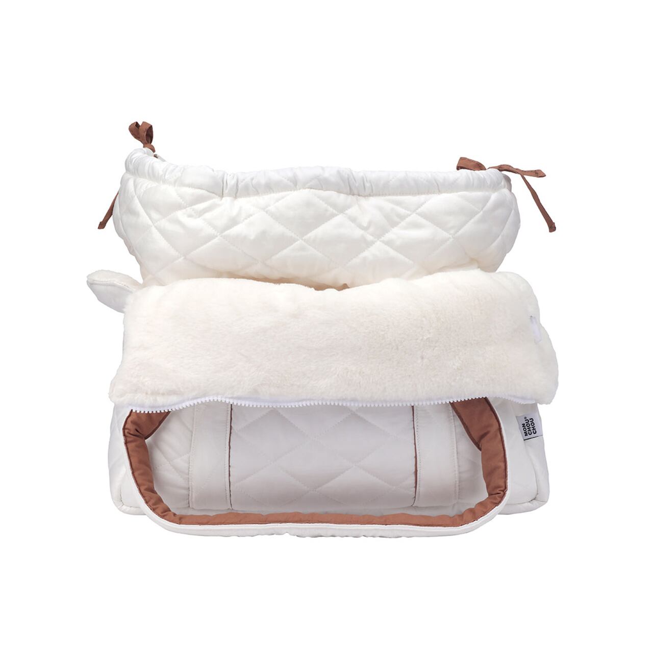 Double fur inner bag（WhiteーS） / monchouchou | PANNA HOUSE