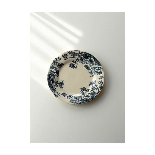 Gien   ジアン   /  　“ANEMONES”　愛らしいアネモネのデザートプレート　b