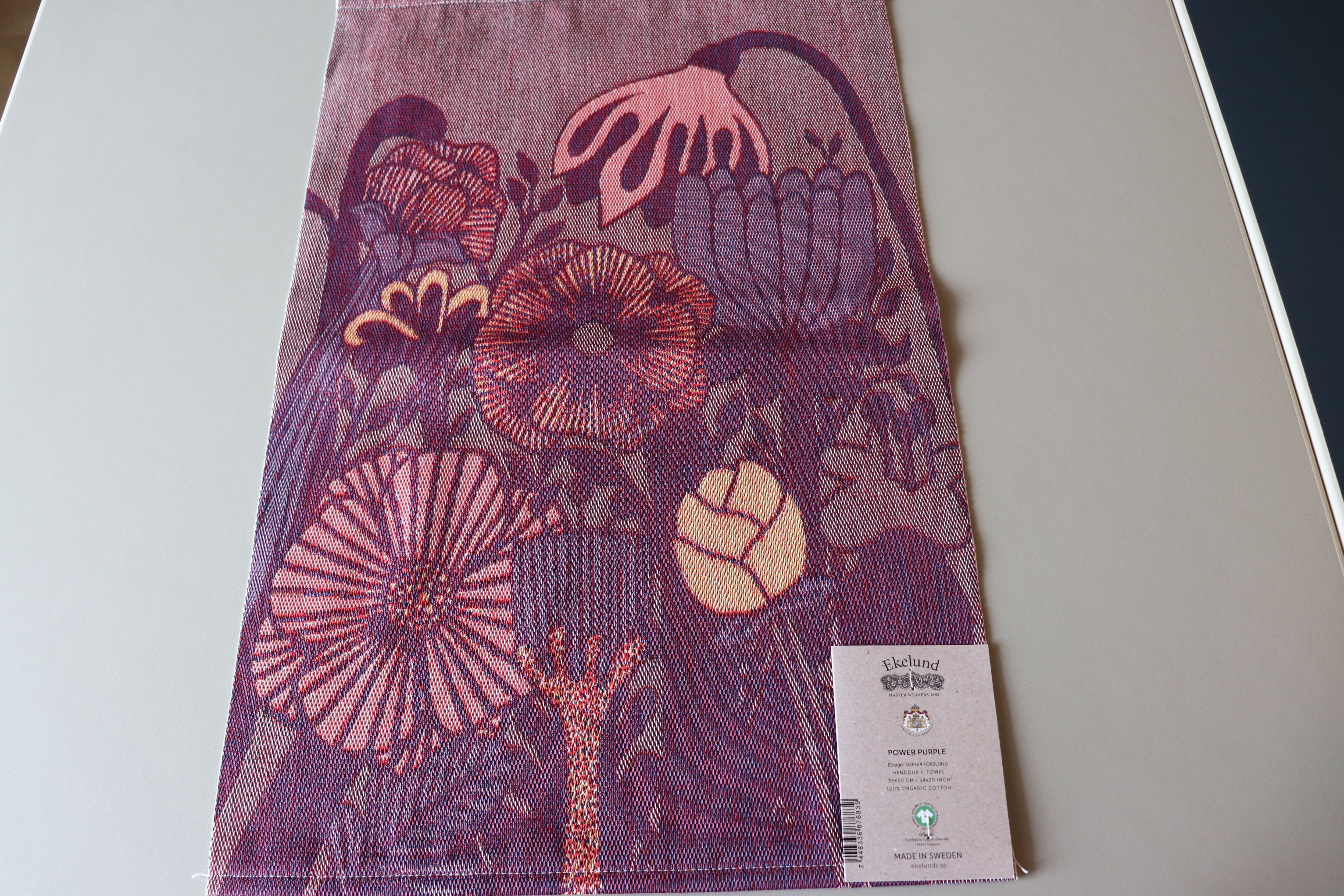 Ekelund/エーケルンド タオル 35cm×50cm Power Purple | Linnel Home