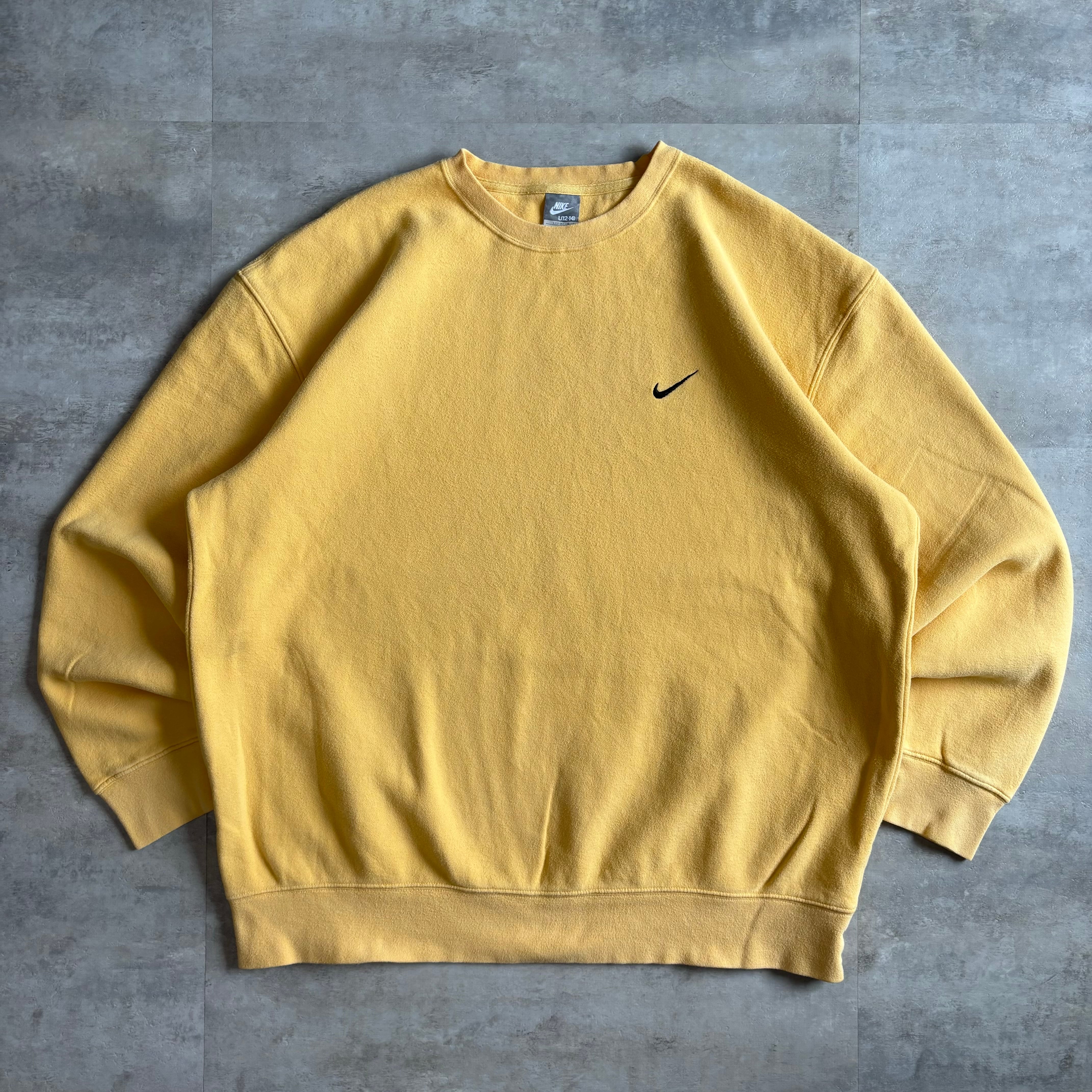 《L》NIKE ナイキ スウェット 肉厚 ワンポイントロゴ スウッシュ no.4087