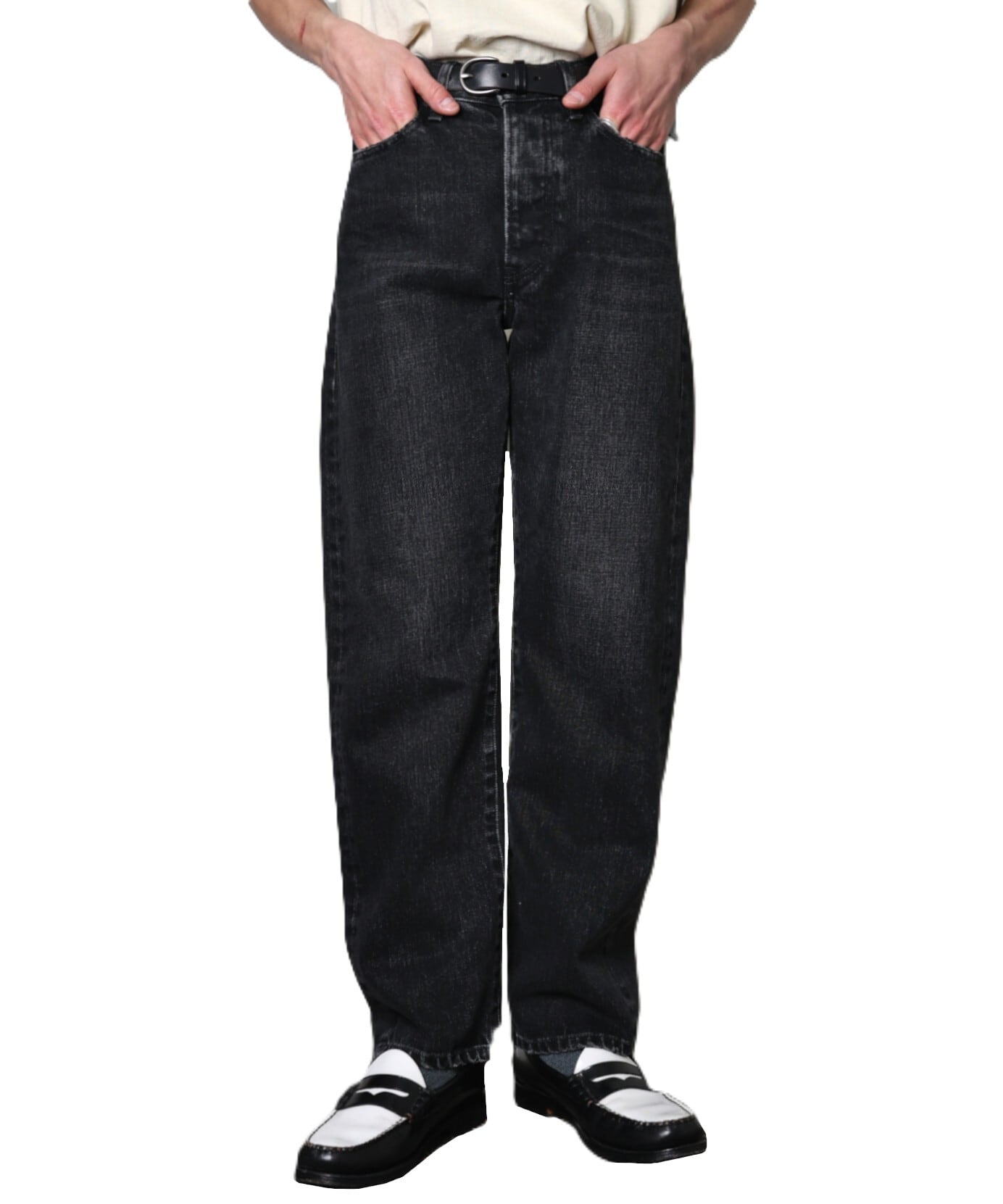 TANAKA / ST-126 THE STRAIGHT JEAN TROUSERS (BLACK SELVEDGE