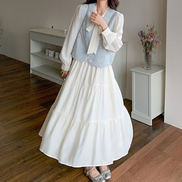 148cm〜　ソーダフラッペベストワンピースセット