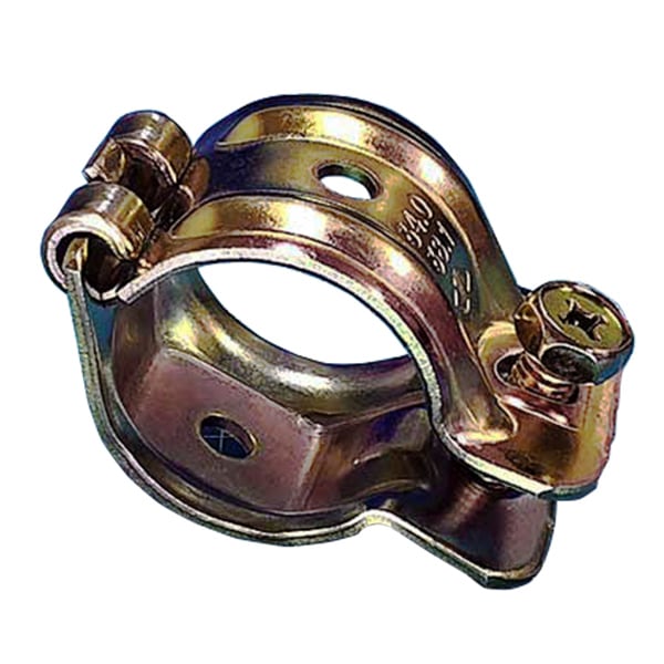 ミニクランプの単クランプΦ31.8〜28.6パイプ用 1個 足場使用不可 細い単管パイプ用 小さなクランプ くめーる(just)ミニクラ パイプクランプ ドライバーで組立て 個人宅配送不可)専用工具不要の簡易的なミニクランプ。配線工事や太陽光発電のケーブル・電線設置などにも。電源用キャットウォークなど。