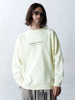 EGO TRIPPING (エゴトリッピング) MOTTLED TEE L/S / YELLOW 666203-41