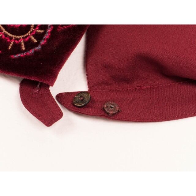 ts-LC-261 ベロアと刺繍のつけ襟 | lacollete