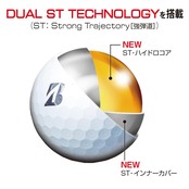 BRIDGESTONE(ブリヂストン)ゴルフボール TOUR B XS 2026年モデル 12球入 ホワイト S6WXJ