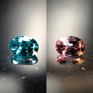 唯一無二の蒼色 0.19ct 天然 ベキリーブルー ガーネット（カラーチェンジガーネット）