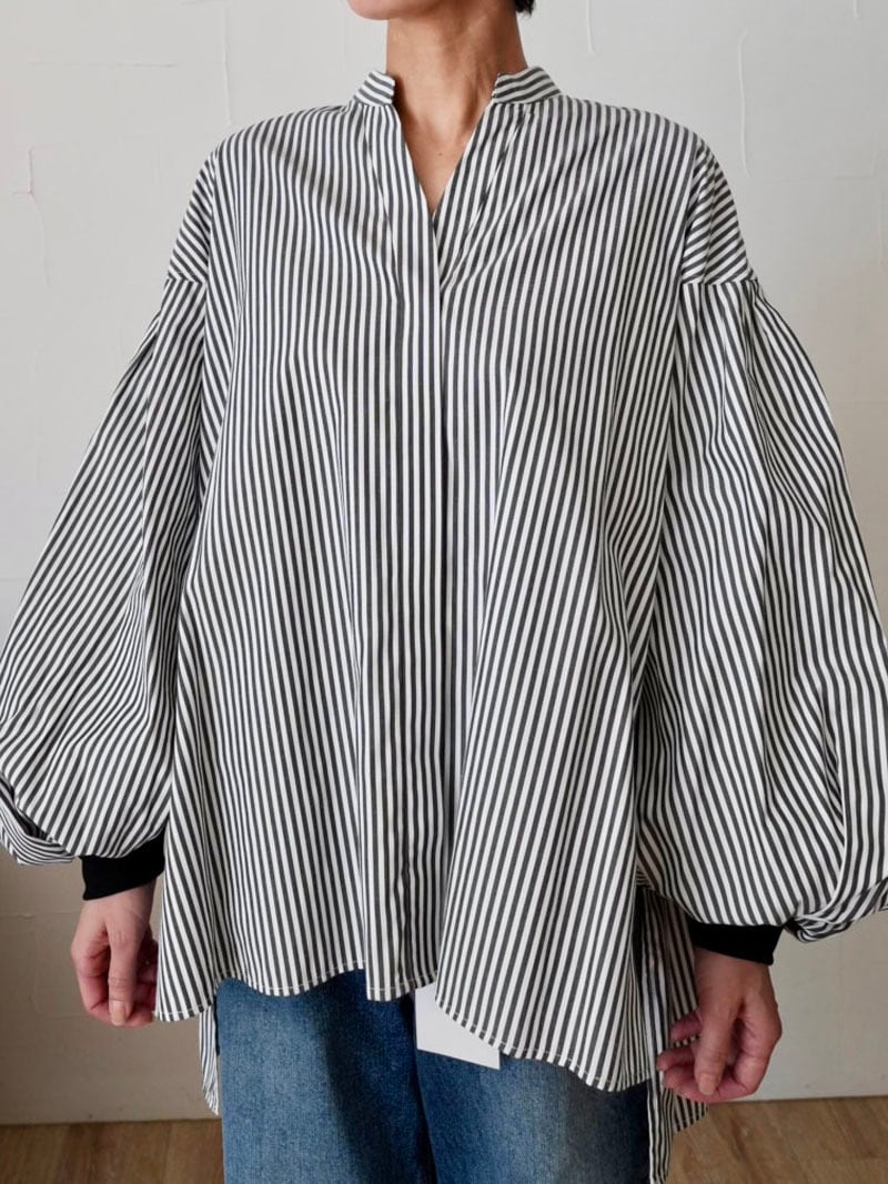 241. passione パシオーネ シャツブラウス(stripe/white) (46935)