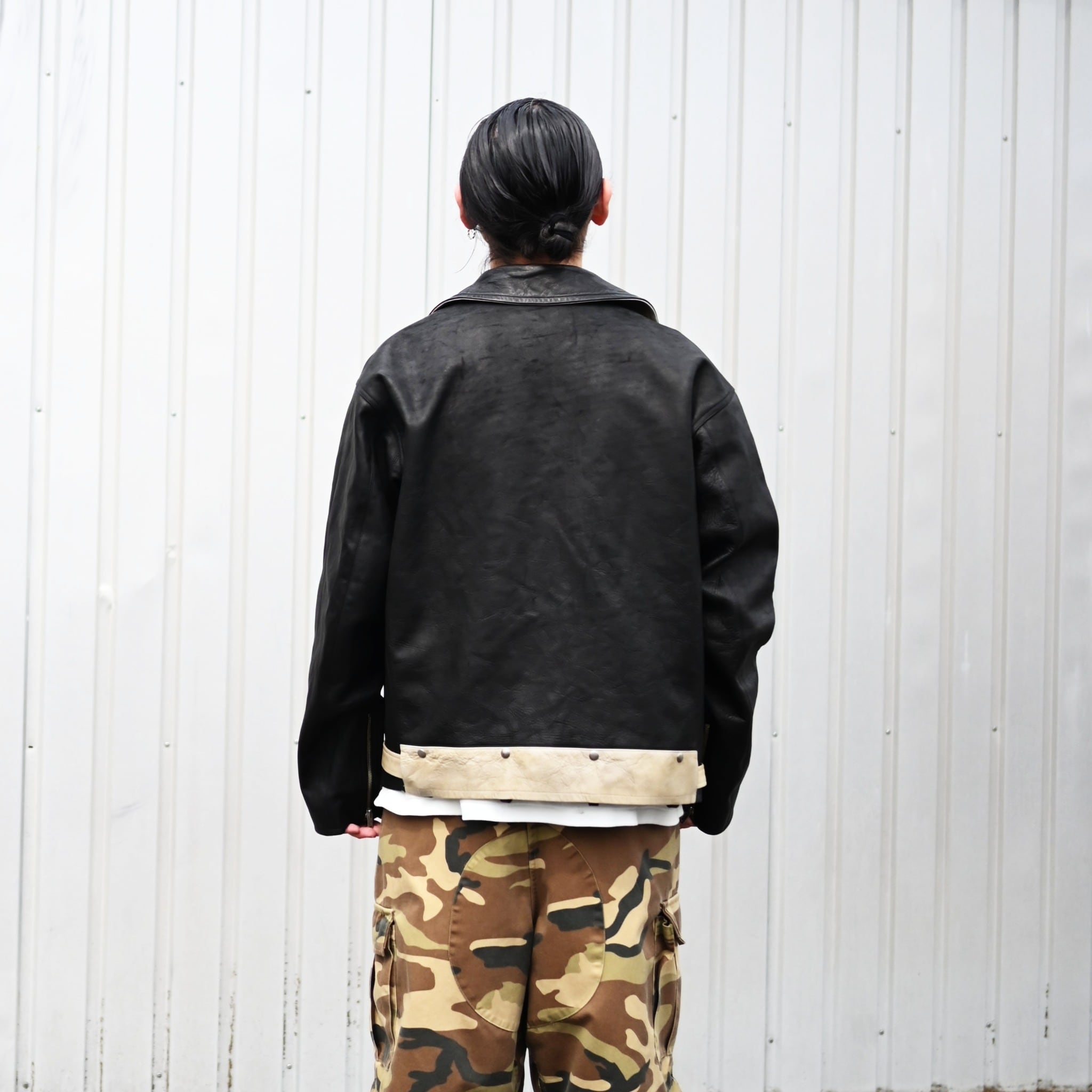 OLDJOE(オールドジョー）PATINA HORSE-HIDE PERFECTO JACKET (Two-Tone