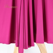 社交ダンス 衣装 ツーピース チャコットロイヤルダンス Chacott ROYAL DANCE ピンクパープル系 長袖 伸縮 パーティー 華やか 日本製 絞り ドレープ 無地 鮮やか 上品 ストレッチ レッスン 練習 シンプル 高級感 綺麗