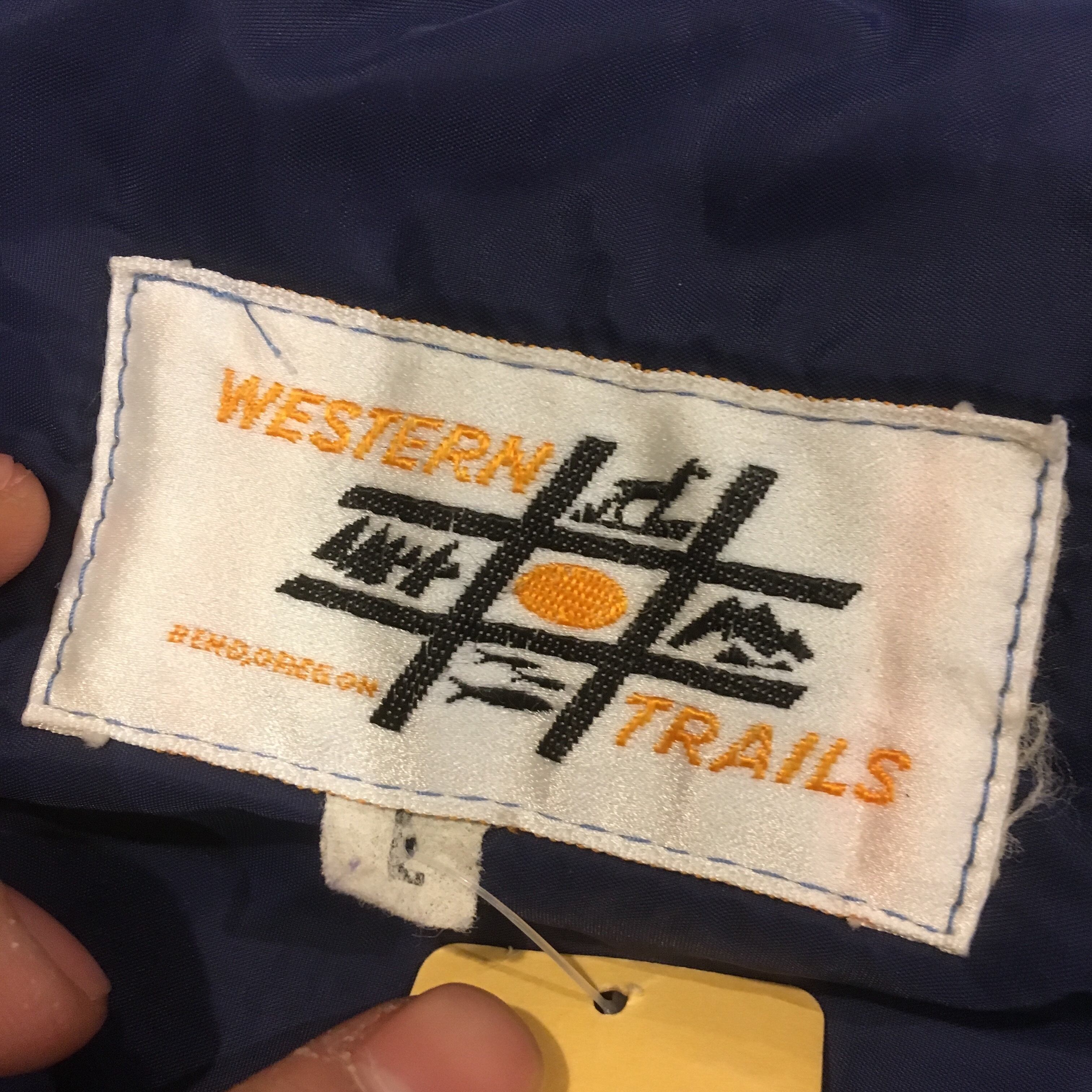 70年代 ビンテージ 中綿ジャケット western trails タロンジップ ...