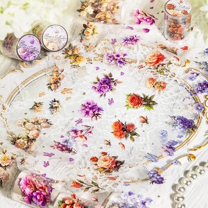 新作予約☆PM299 全4種セット【Flower collection 花野集】型抜き PET テープ