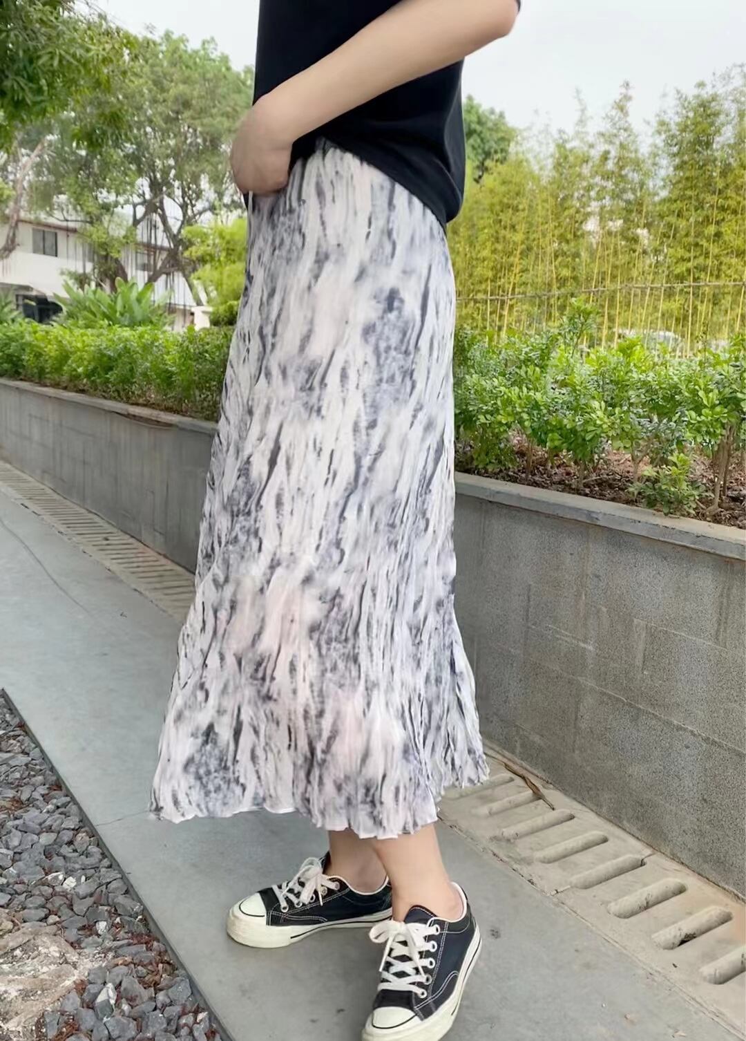 ダークタイダイ　スカート　AJ1365-E005