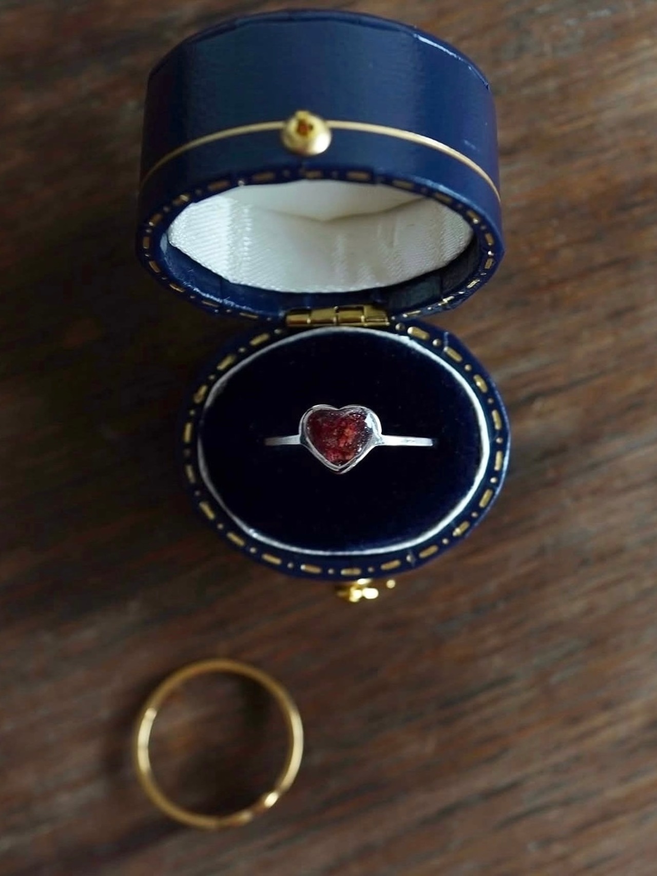 HEART ROSE RING (SILVER)