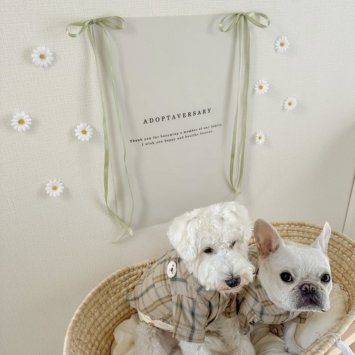 ”3/29再入荷★即納”うちの子記念日 タぺストリー２ :  Happy Adoptaversary Tapestry