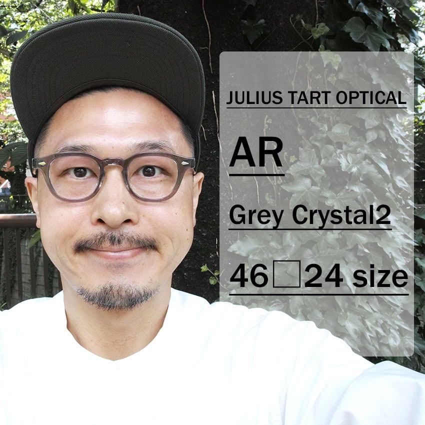 JULIUS TART OPTICAL / AR / ブリッジ:24ｍｍ / Grey Crystal2 グレー ...