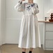 2色/フロント刺繍ギャザーワンピース ・12121