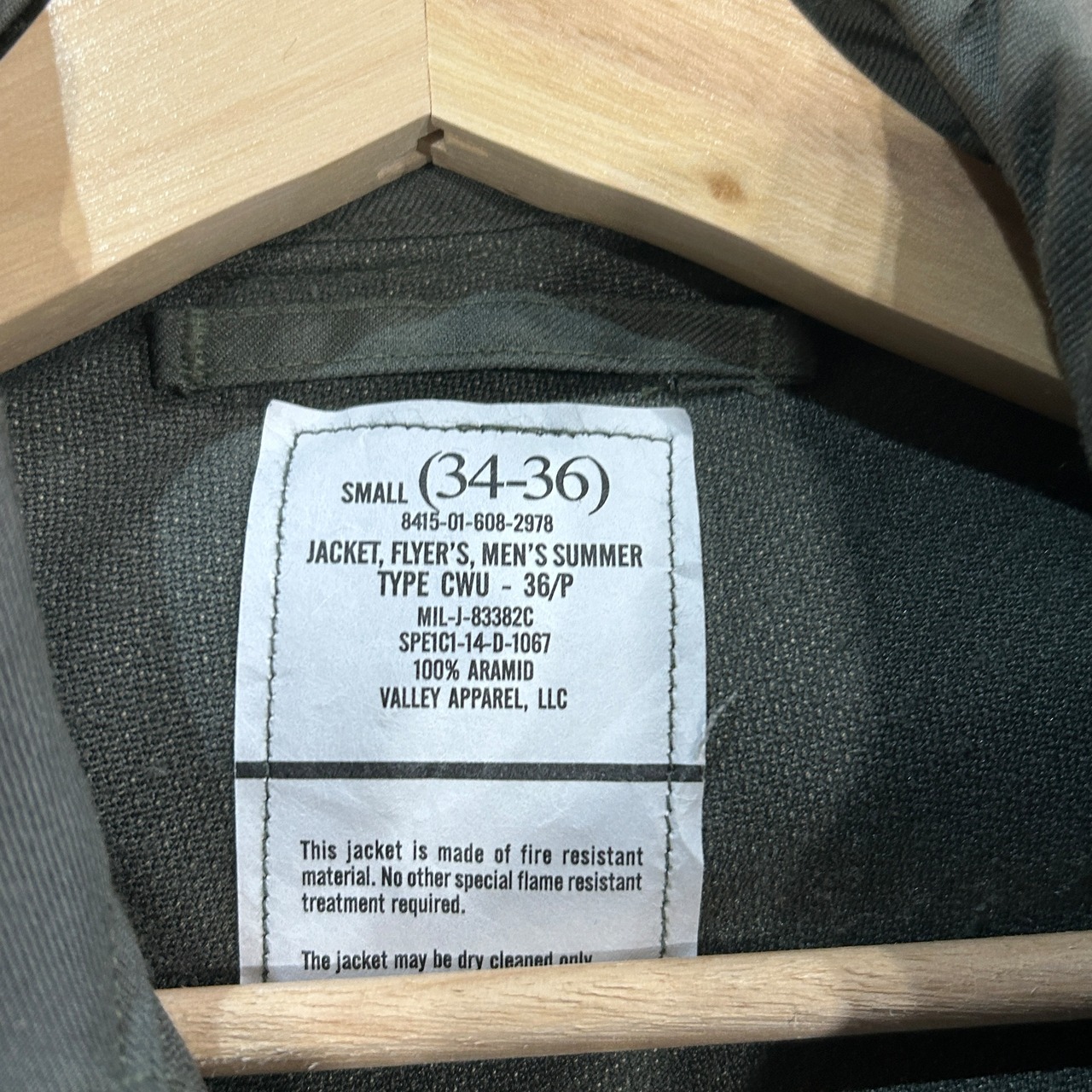 極美品 S CWU-36/P 14年 米軍実物 フライトジャケット ノボロイド