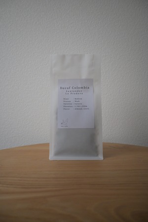 【中煎り】Decaf Colombia Santander La Pradera【デカフェ コロンビア サンタンデール ラ・プラデーラ】85g