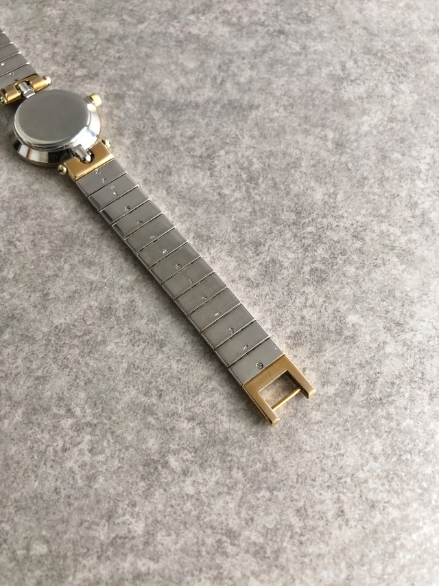 Christian Dior クリスチャン ディオール 腕時計 シルバー×ゴールド ステンレススチール 3025クウォーツ vintage ヴィンテージ オールド h2x5fz