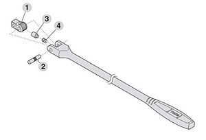 【人気】トネ(TONE) スピンナハンドル用リペアキット RK-NS4 差込角12.7mm(1/2)