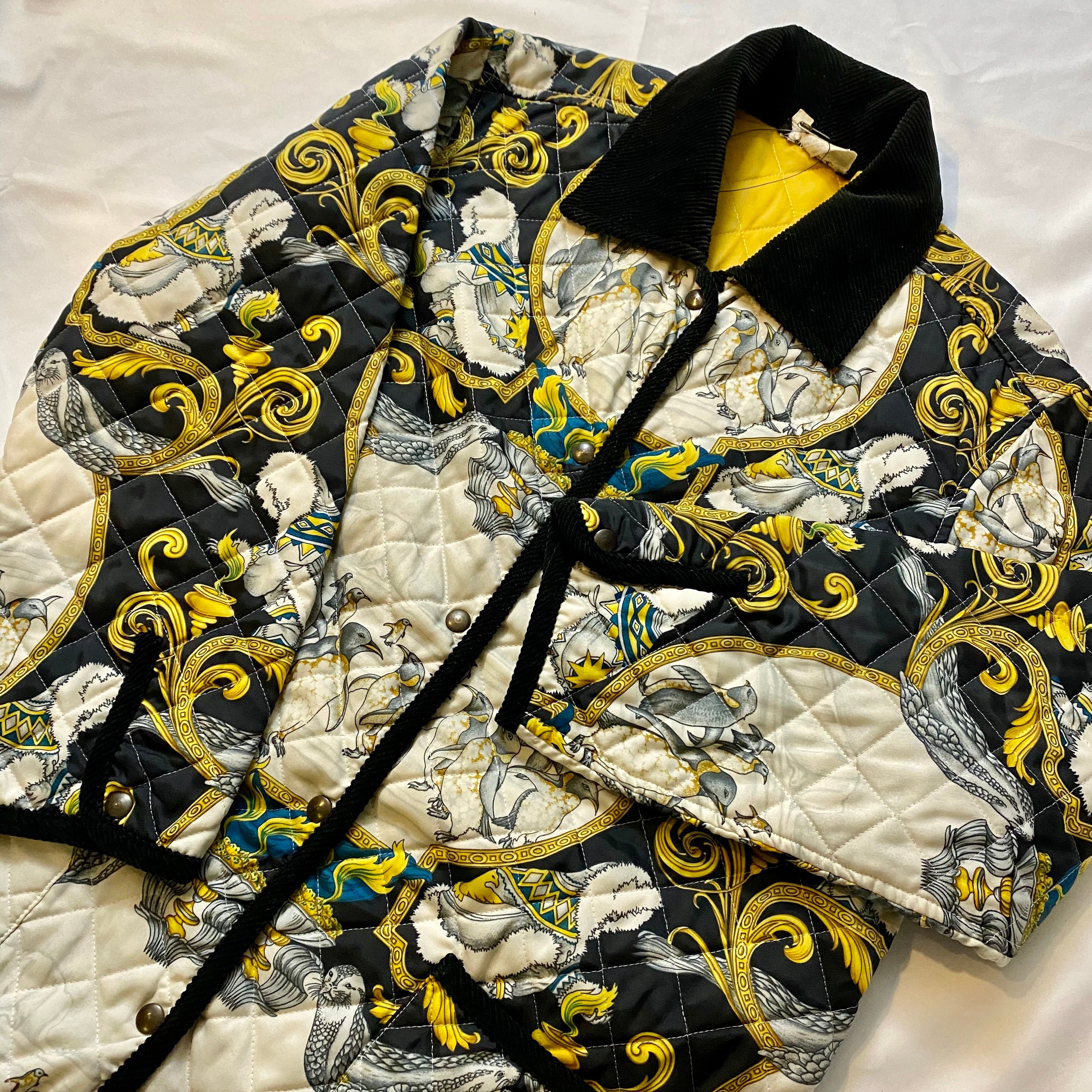 SALVATORE FERRAGAMO eskimo pattern quilting jacket | NOIR ONLINE