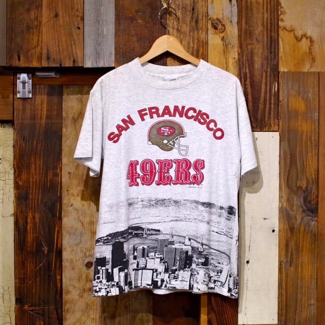 90年代 リー Lee SPORT NFL SANFRANCISCO 49ERS サンフランシスコフォーティナイナーズ スポーツプリントTシャツ メンズM ヴィンテージ /eaa319763